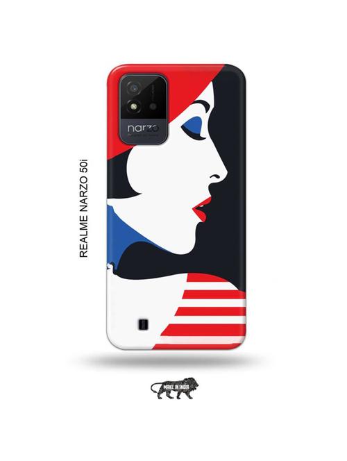 girl illustration back cover compatible with realme narzo 50i - 19021806 - Very Small Image - 1