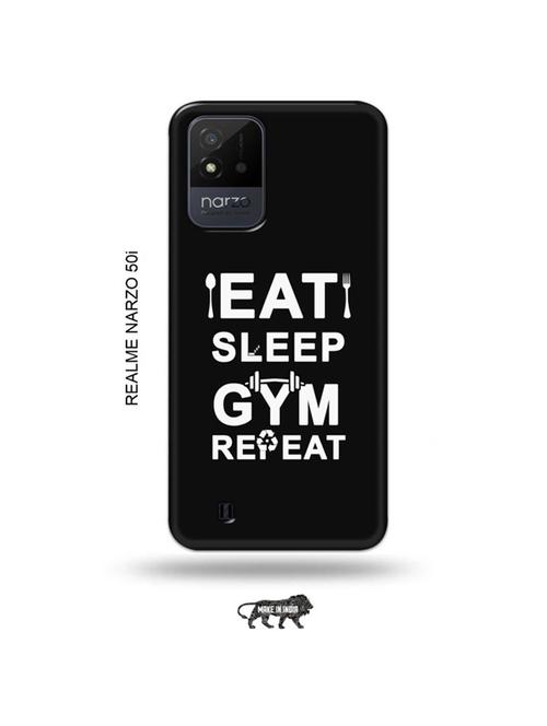gym workout back cover compatible with realme narzo 50i - 19021815 - Very Small Image - 1