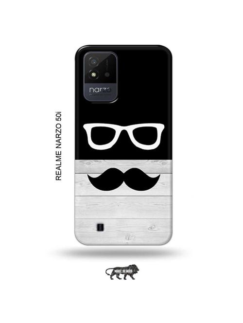 hipster back cover compatible with realme narzo 50i - 19021824 - Very Small Image - 1
