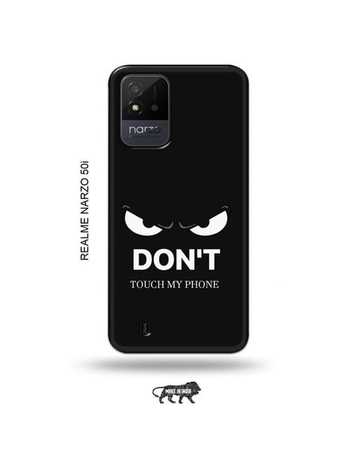 don't touch my phone back cover compatible with realme narzo 50i - 19021827 - Very Small Image - 1