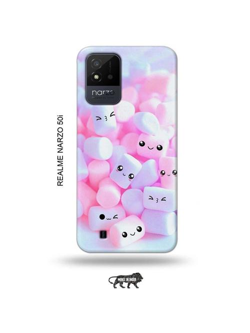 cute faces back cover compatible with realme narzo 50i - 19021850 - Very Small Image - 1