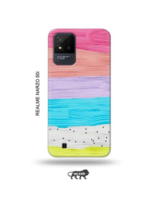 colour wood back cover compatible with realme narzo 50i - 19021859 - Very Small Image - 1