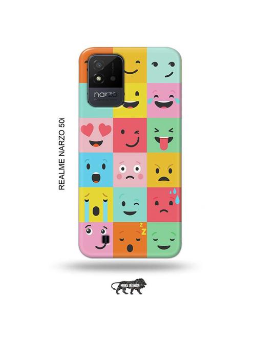 emojies back cover compatible with realme narzo 50i - 19021866 - Very Small Image - 1