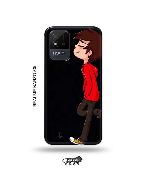 alone boy back cover compatible with realme narzo 50i - 19021907 - Very Small Image - 1