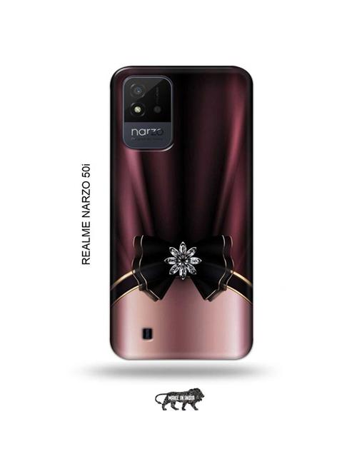 elegant design back cover compatible with realme narzo 50i - 19021910 - Very Small Image - 1