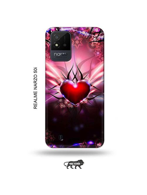 heart back cover compatible with realme narzo 50i - 19021930 - Very Small Image - 1