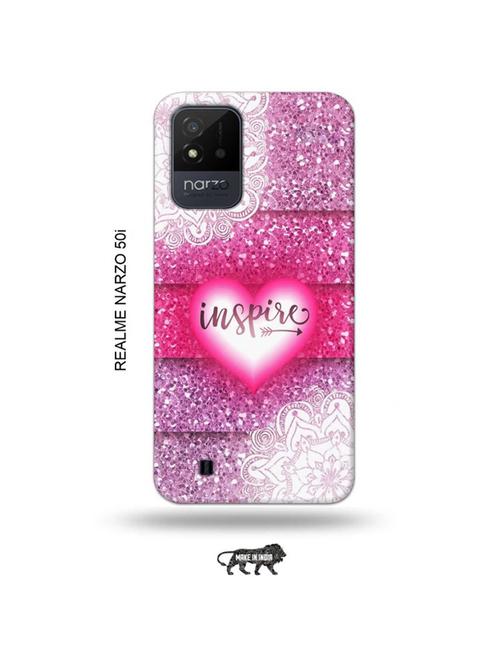inspire back cover compatible with realme narzo 50i - 19021933 - Very Small Image - 1