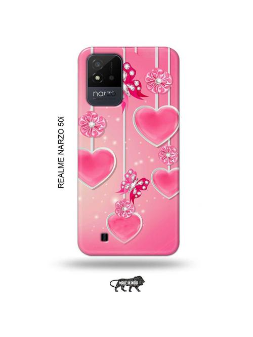 hearts back cover compatible with realme narzo 50i - 19021952 - Very Small Image - 1