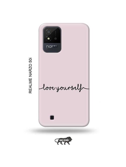 love yourself back cover compatible with realme narzo 50i - 19021955 - Very Small Image - 1