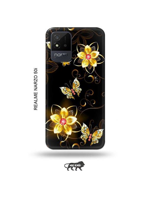 flowers back cover compatible with realme narzo 50i - 19021960 - Very Small Image - 1