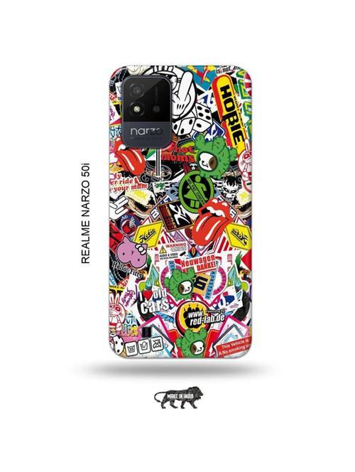 tweakymod designer printed hard case | travel dope back cover compatible with realme narzo 50i - 19022005 - Very Small Image - 1