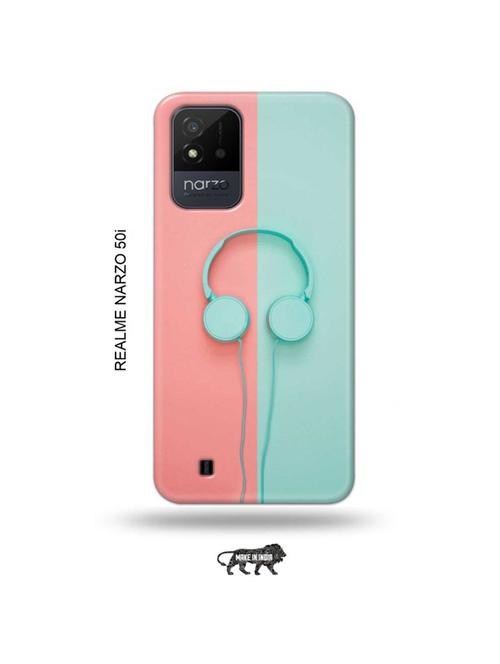 hipster headset back cover compatible with realme narzo 50i - 19022021 - Very Small Image - 1