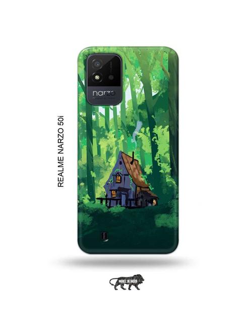 forest house back cover compatible with realme narzo 50i - 19022032 - Very Small Image - 1