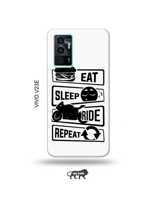 eat sleep ride repeat back cover compatible with vivo v23e 5g - 19022790 - Very Small Image - 1