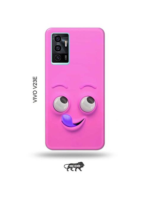 yummy face pink back cover compatible with vivo v23e 5g - 19022873 - Very Small Image - 1