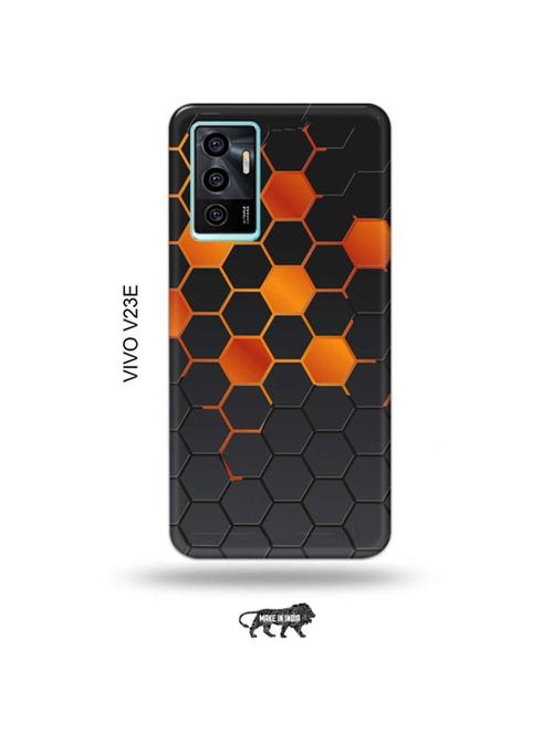 orange honey combs back cover compatible with vivo v23e 5g - 19022920 - Very Small Image - 1