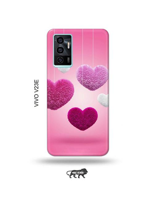 pink hearts back cover compatible with vivo v23e 5g - 19022996 - Very Small Image - 1