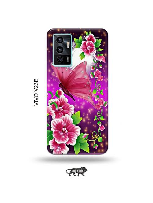 flowers back cover compatible with vivo v23e 5g - 19023005 - Very Small Image - 1