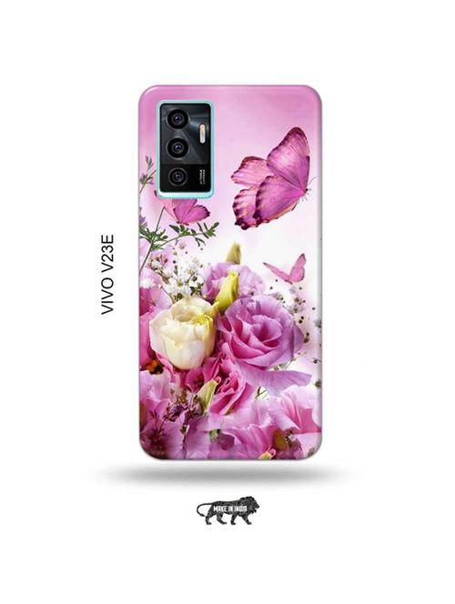 flowers back cover compatible with vivo v23e 5g - 19023007 - Very Small Image - 1