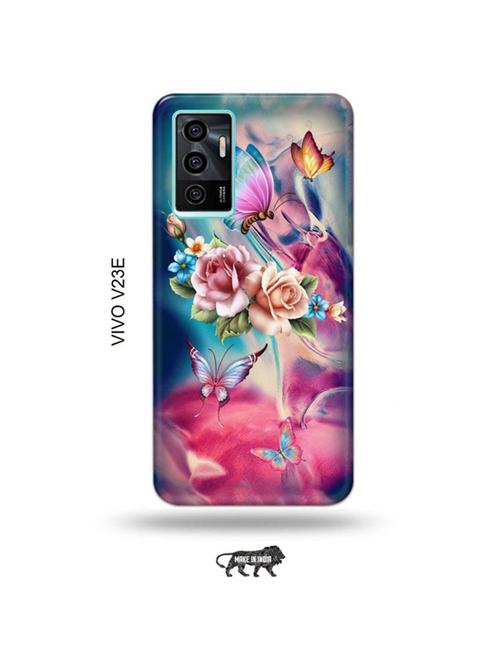 flowers back cover compatible with vivo v23e 5g - 19023034 - Very Small Image - 1