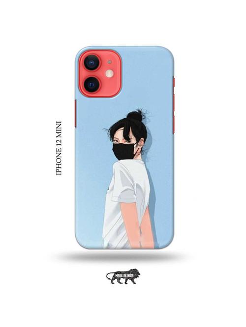 tweakymod designer printed hard case | musk up girl back cover compatible with iphone 12 mini - 19023195 - Very Small Image - 1