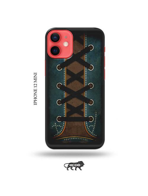 tweakymod designer printed hard case | shoe lace back cover compatible with iphone 12 mini - 19023199 - Very Small Image - 1