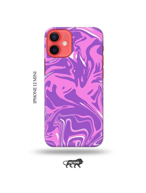 tweakymod designer printed hard case | messy pink back cover compatible with iphone 12 mini - 19023221 - Very Small Image - 1