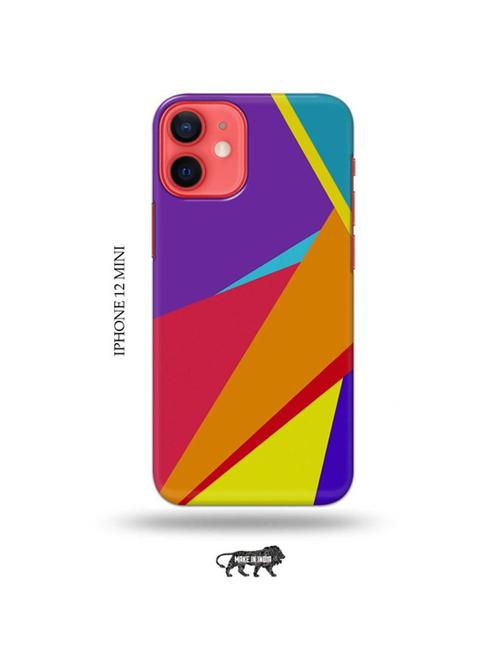 tweakymod designer printed hard case | abstract strips back cover compatible with iphone 12 mini - 19023227 - Very Small Image - 1