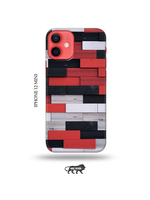tweakymod designer printed hard case | colour wooden bricks back cover compatible with iphone 12 mini - 19023232 - Very Small Image - 1