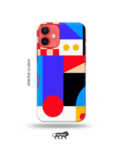 tweakymod designer printed hard case | colour boxes back cover compatible with iphone 12 mini - 19023242 - Very Small Image - 1