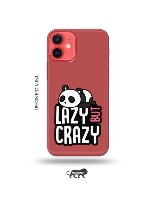tweakymod designer printed hard case | crazy panda back cover compatible with iphone 12 mini - 19023249 - Very Small Image - 1