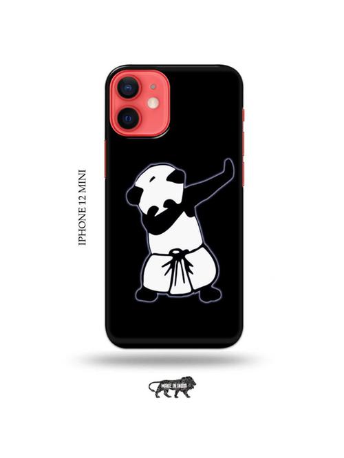 tweakymod designer printed hard case | panda dab back cover compatible with iphone 12 mini - 19023271 - Very Small Image - 1
