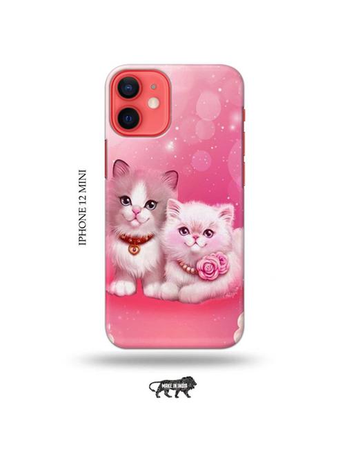 tweakymod designer printed hard case | cute kitties back cover compatible with iphone 12 mini - 19023272 - Very Small Image - 1