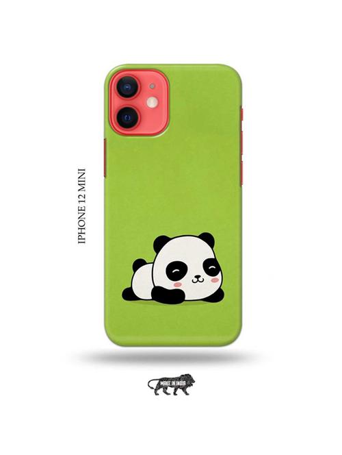tweakymod designer printed hard case | lazy panda back cover compatible with iphone 12 mini - 19023275 - Very Small Image - 1