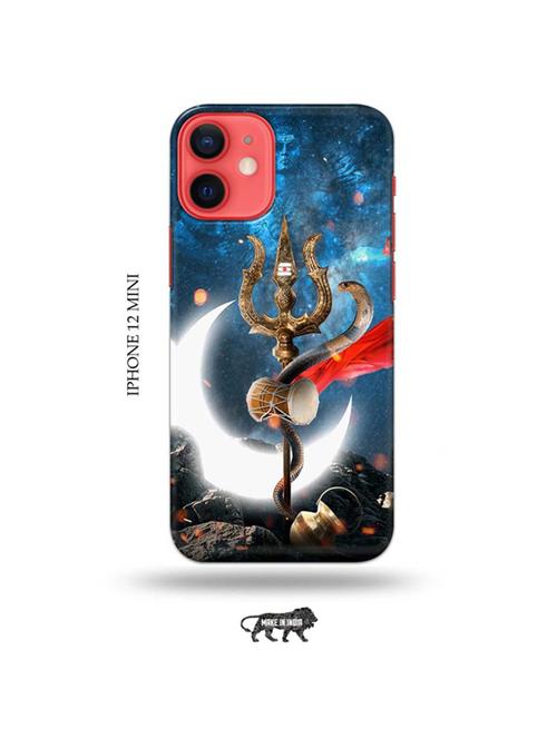 tweakymod designer printed hard case | lord shiva back cover compatible with iphone 12 mini - 19023345 - Very Small Image - 1