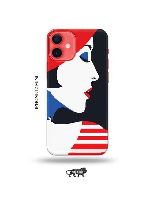 tweakymod designer printed hard case | girl illustration back cover compatible with iphone 12 mini - 19023363 - Very Small Image - 1