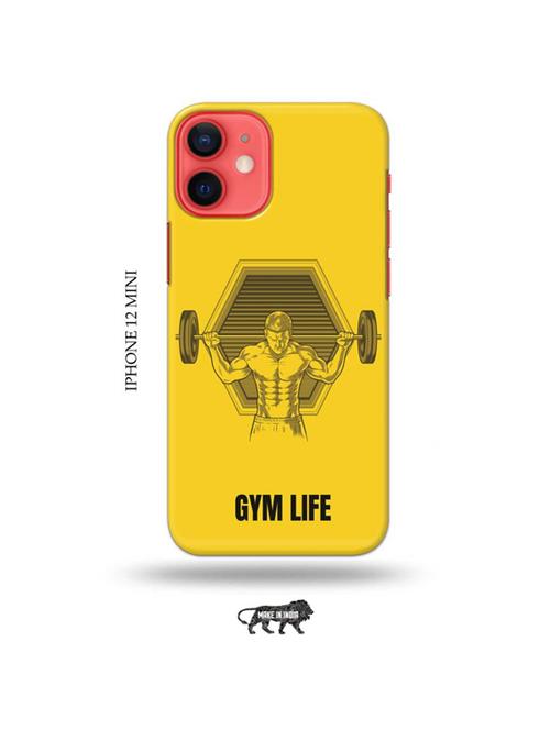 tweakymod designer printed hard case | gym life back cover compatible with iphone 12 mini - 19023373 - Very Small Image - 1