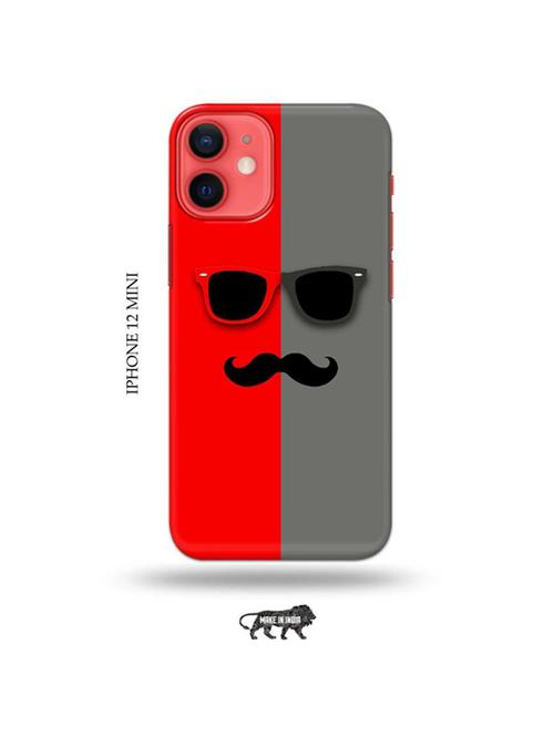 hipster red back cover compatible with iphone 12 mini - 19023378 - Very Small Image - 1