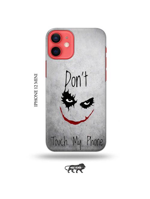 tweakymod designer printed hard case | don't touch my phone back cover compatible with iphone 12 mini - 19023379 - Very Small Image - 1