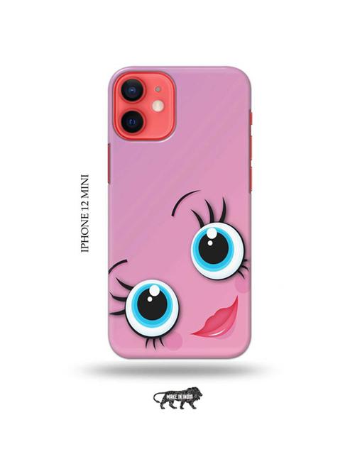 tweakymod designer printed hard case | girliey eyes back cover compatible with iphone 12 mini - 19023391 - Very Small Image - 1