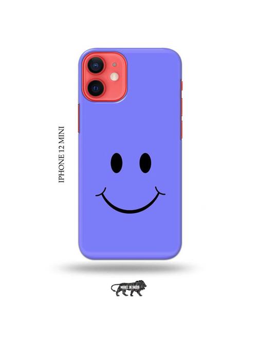 tweakymod designer printed hard case | happy face back cover compatible with iphone 12 mini - 19023396 - Very Small Image - 1