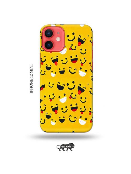 tweakymod designer printed hard case | emojis back cover compatible with iphone 12 mini - 19023410 - Very Small Image - 1