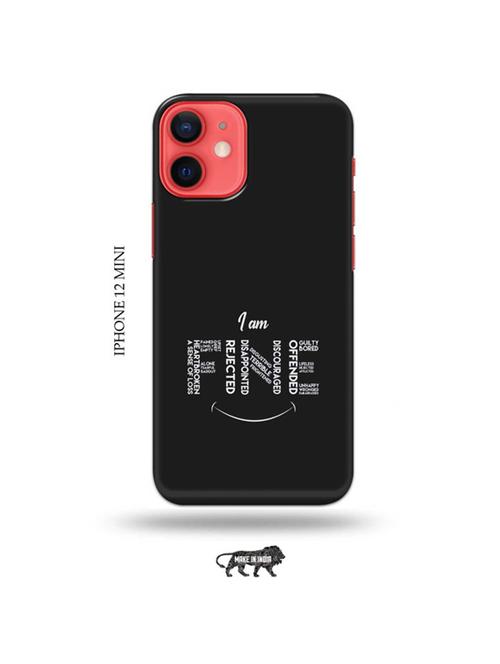 tweakymod designer printed hard case | i am fine back cover compatible with iphone 12 mini - 19023440 - Very Small Image - 1