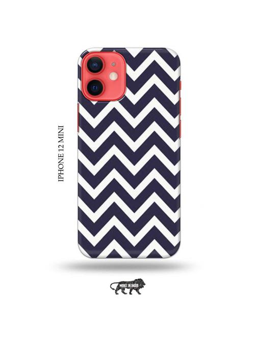 tweakymod designer printed hard case | zig zag back cover compatible with iphone 12 mini - 19023450 - Very Small Image - 1