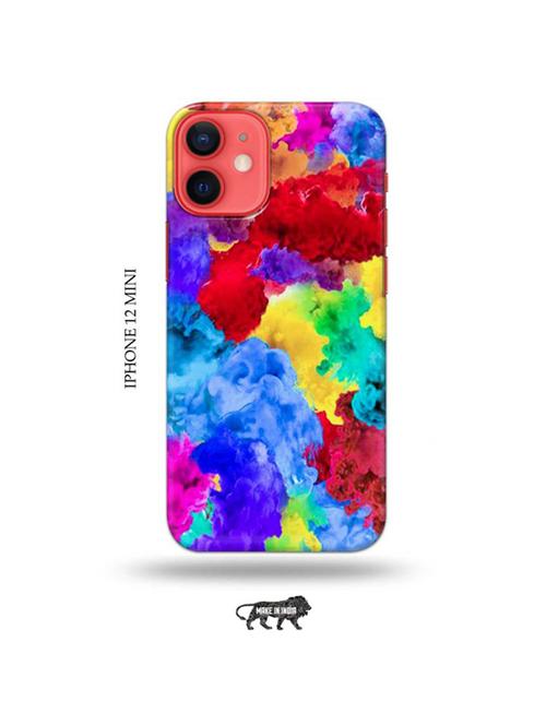 tweakymod designer printed hard case | colour holi back cover compatible with iphone 12 mini - 19023457 - Very Small Image - 1