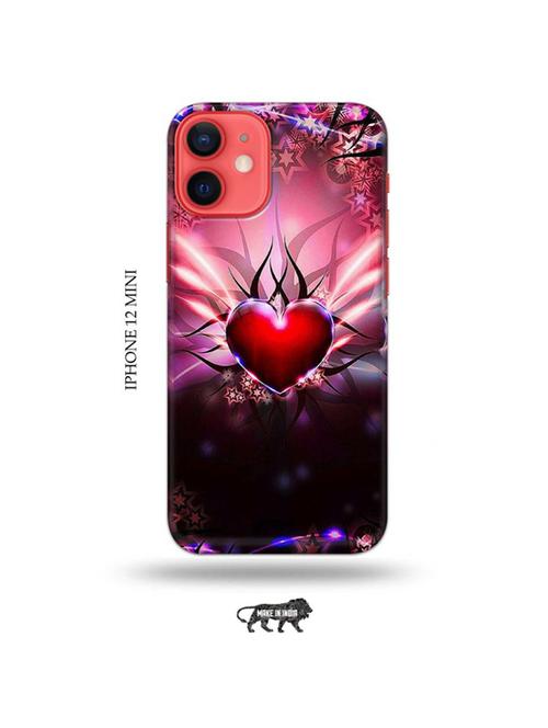 tweakymod designer printed hard case | heart back cover compatible with iphone 12 mini - 19023487 - Very Small Image - 1