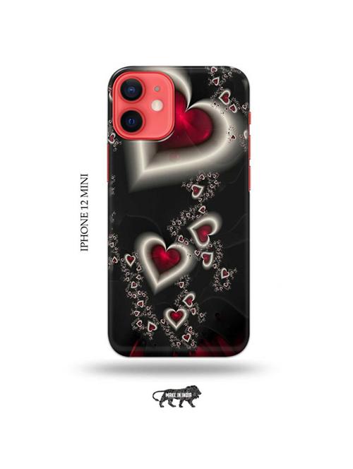 tweakymod designer printed hard case | love design back cover compatible with iphone 12 mini - 19023497 - Very Small Image - 1