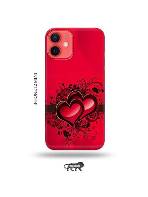 tweakymod designer printed hard case | love design back cover compatible with iphone 12 mini - 19023501 - Very Small Image - 1