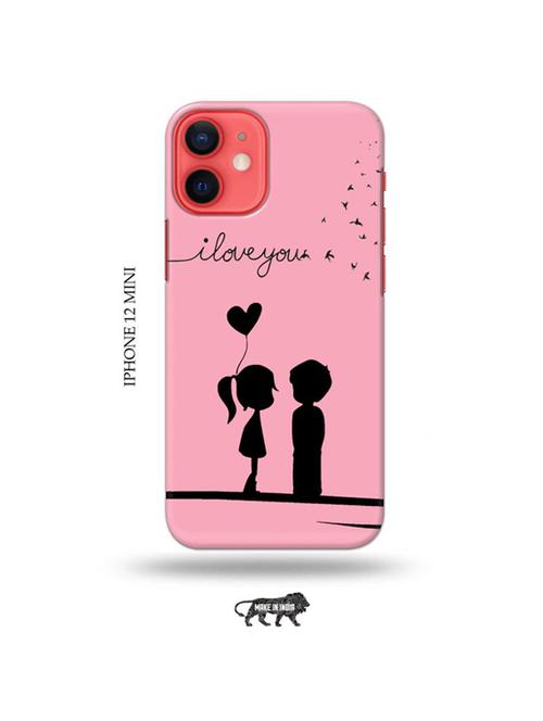 tweakymod designer printed hard case | i love you back cover compatible with iphone 12 mini - 19023510 - Very Small Image - 1