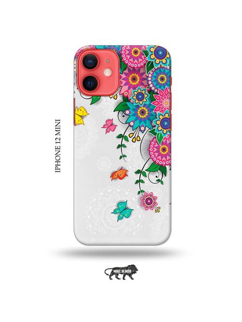 tweakymod designer printed hard case | flowers back cover compatible with iphone 12 mini - 19023529 - Very Small Image - 1
